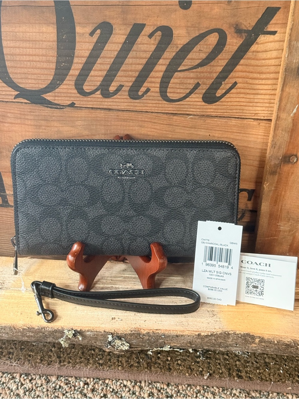 Coach Large Zip Around Wallet